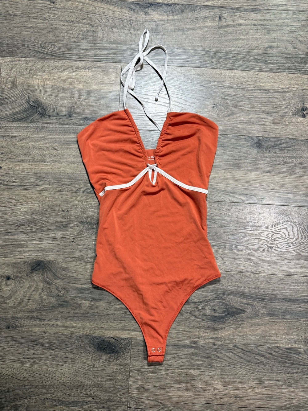 Orange A & F Bodysuit